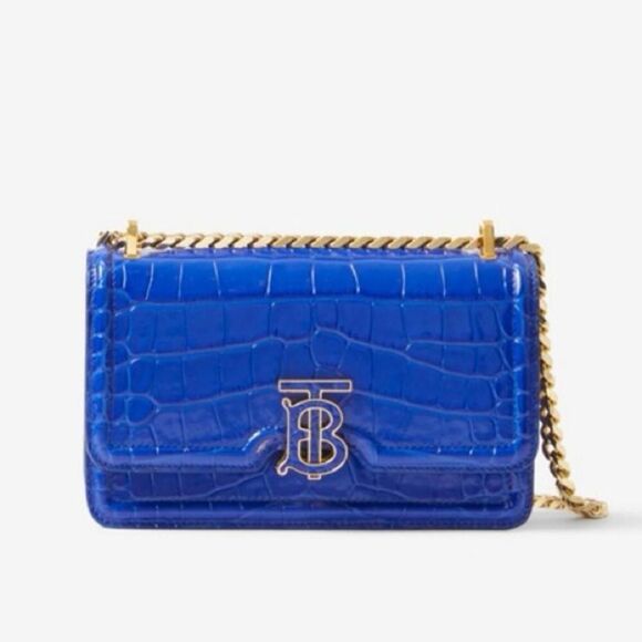 Burberry Knight Crocodile Effect Leather Mini TB Bag New with Dust Bag - Picture 1 of 9